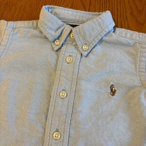 Ralph Lauren Sky Blue Collared Oxford Shirt
